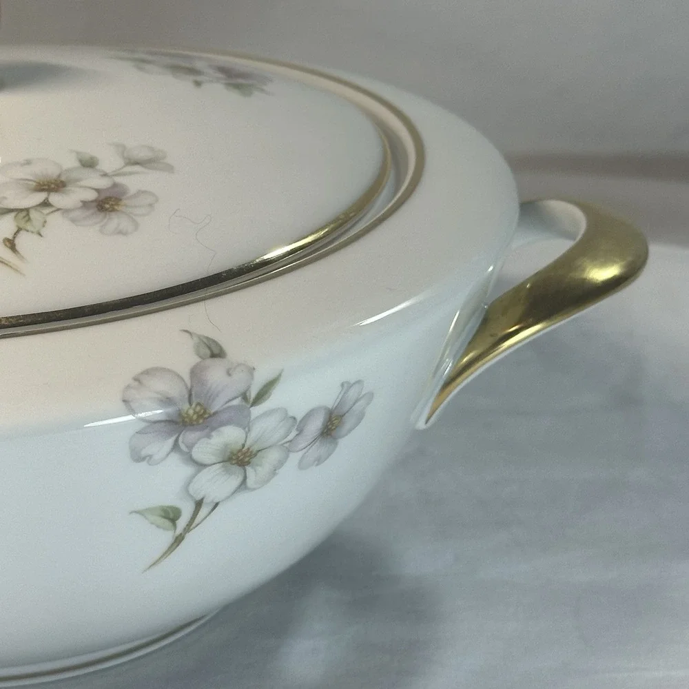 Tirschenreuth Bavaria Dogwood Round Covered Vegetable Tureen‎ Pasco 1147 Germany